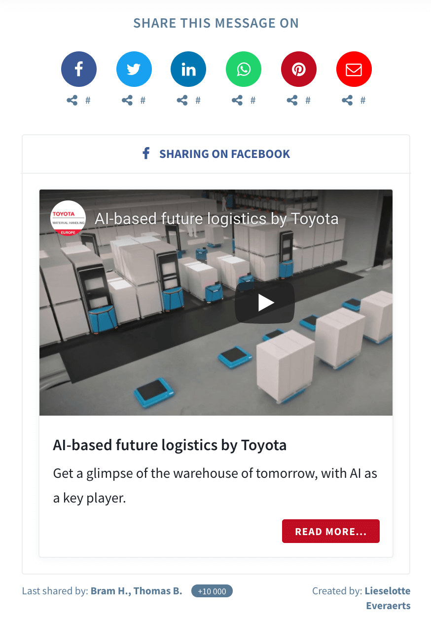 Use Case Toyota Material Handling - Seeding Page